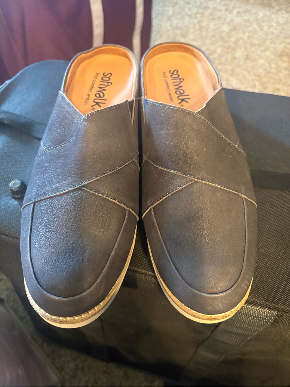 SoftWalk Women’s Slip-On Casual Loafers Navy Blue